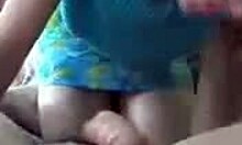 I watch the dazzling diva suck dick in this homemade clip