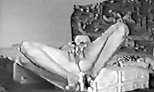 Sensual lesbian sweeties masturbate with dildos and vibrators on bed