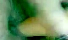 Aroused hottie relaxes at home with toys