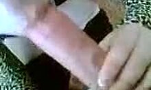 Boyfriend's Slutty GF Sucks His Cock with Ball Licking!