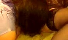 two kinky lesbians enjoy oral and fingering in bed