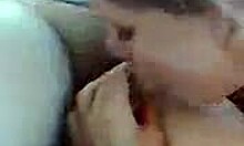 Cute Brunette Sucks Cock Obediently