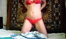 this pretty babe made a hot amateur video for her bf