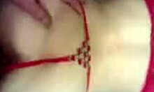 hot cutie moans during intense anal fingering and fucking in bed