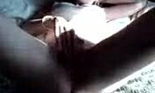 Adorable gf masturbates and spreads wet pussy in bed for boyfriend