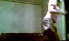 Sexy Russian diva dancing around her apartment