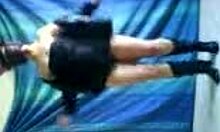 MASKED TEEN 18+ SLUT DANCES NAKED ON WEBCAM, TEASING WITH BOOTS AND SOLO ACTIONS FOR AMATEURS