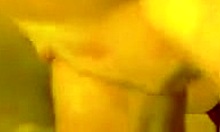 close-up of a passionate girlfriend sucking cock