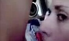 Brunette slut works her tits and mouth on his cock hard!