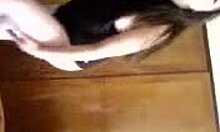 Ravishing Amateur Brunette Spreads Shaved Wet Pussy While Masturbating