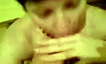 cute short haired girlfriend sucking cock in POV