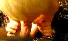 Cute blonde teen 18+ on her knees sucking a cock in POV