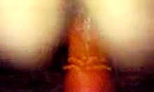 Russian teen masturbates with big orange dildo!