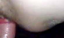 slutty girlfriend moans as her hairy pussy gets drilled