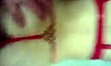 hot cutie moans during intense anal fingering and fucking in bed