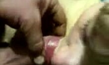 Petite blonde amateur girlfriend sucks and swallows boyfriend's cum in pov