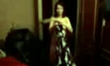 Buxom Amateur Babe Gets Dressed in Her Bedroom