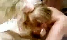 Damn! Insatiable amateur blonde swallows hard cock deep!