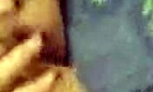 Cute girlfriend masturbates wet pussy and sucks hard cock.