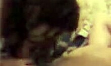 Voyeur captures his best friend deepthroating his girlfriend's cock in homemade footage