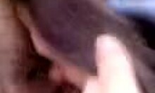 Horny Russian Whore Sucks Dude's Cock Outdoor, Spreading Shaved Pussy For Blowjob