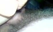 boyfriend slams his cock into girlfriend's wet shaved pussy in bedroom