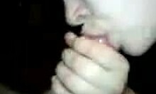 hot amateur ex gf swallows a cock in a porn video