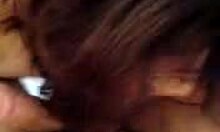 fuckable amateur girlfriend gives blowjob to boyfriend in home video, sucking his cock orally