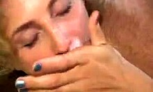 Cock-Hungry Blonde Girlfriend Swallows Big Cock And Licks Balls