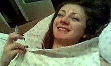 Teen girlfriend in black panties at home lying down