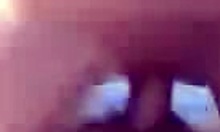 Pierced young 18+ sweetie sucks cock then rides in cowgirl position