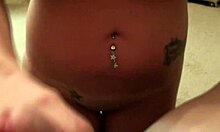 close up pov blowjob after tan lines ends in cumshot