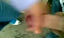 girl with bag deepthroats cock outdoors, wanna see?