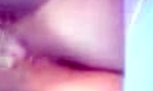 Girlfriend SPREADS her SHAVED PUSSY and ASSHOLE in HOMEMADE CLIP for ME!