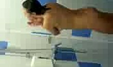 Wow, Dark-Haired GF Shows Her Wet Curves In The Shower!