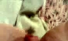 Russian amateur babe feels intense pleasure fingering her shaved cunt solo