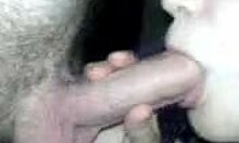 Hot Russian Brunette Devours Boyfriend's Massive Cock