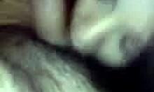 ball licking is this amateur hottie's specialty in pov sucking