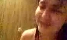 Cute girlfriend masturbates wet pussy and sucks hard cock.