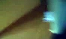 couple enjoys homemade bed play with young girlfriend and condom