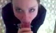 Adorable Sweetie Blows Friend's Big Schlong