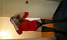 Black stockings blonde milf, are you being naughty?