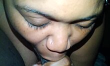 Girlfriend Sucks Big Black Cock With Candy Until It Explodes In Cumshot