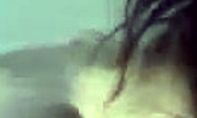 Pierced young 18+ sweetie sucks cock then rides in cowgirl position