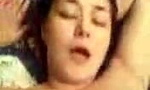 Cute girlfriend masturbates wet pussy and sucks hard cock.