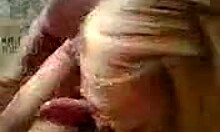 Amateur ex gf sucks cock like porn star in homemade video