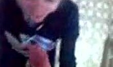 Adorable Sweetie Blows Friend's Big Schlong