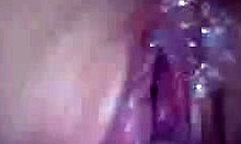 i'm fingering this extremely wet shaved pussy close-up from pov, it's gaping so much