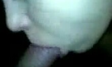 hot amateur ex gf swallows a cock in a porn video