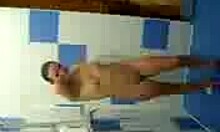 Wow, Dark-Haired GF Shows Her Wet Curves In The Shower!